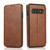 For Samsung Galaxy S10 Knight Magnetic Suction Leather Phone Case(Brown)