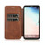 For Samsung Galaxy S10 Knight Magnetic Suction Leather Phone Case(Brown)
