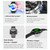 LOANIY DT70 Analog Digital Dual Display Smart Call Watch(Silver Silicone)