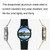 Wearkey DT4+ 1.36 Inch HD Screen Smart Call watch with NFC Function, Color: Black Silicone