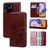 For Xiaomi Redmi 10C Rose Embossed Leather Phone Case(Brown) For Xiaomi Redmi 10C Rose Embossed Leather Phone Case(Brown)