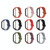 For Xiaomi Mi Band 6 / 5 / 4 / 3 Mijobs Flat Hole Silicone Watch Band, Style:Plus Case(Army Green+Silver)