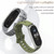 For Xiaomi Mi Band 6 / 5 / 4 / 3 Mijobs Flat Hole Silicone Watch Band, Style:Plus Case(Army Green+Silver)