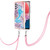 For Samsung Galaxy A13 4G Electroplating IMD TPU Phone Case with Lanyard(Blue Marble) For Samsung Galaxy A13 4G Electroplating IMD TPU Phone Case with Lanyard(Blue Marble)