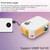 A10 480x360 Pixel Projector Support 1080P Projector ,Style: Same-screen Black (US Plug)