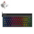 Ajazz K620T 62 Keys Bluetooth Wireless Dual Mode Mechanical Keyboard, Style: Pink Shaft (Black)