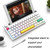 Ajazz K620T 62 Keys Bluetooth Wireless Dual Mode Mechanical Keyboard, Style: Pink Shaft (Black)