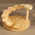 Wood Serving Tray Rotating Steps Meat Plate Sushi Dish, Specification: Round Nine Steps