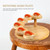 Wood Serving Tray Rotating Steps Meat Plate Sushi Dish, Specification: Round Nine Steps