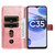 For OPPO Realme C35 Classic Calf Texture Flip Leather Case(Rose Gold)
