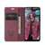 For Samsung Galaxy A23 CaseMe 013 Multifunctional Horizontal Flip Leather Phone Case(Wine Red)