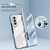 For Samsung Galaxy Z Fold3 5G 360 Full Body Electroplating Hinge Phone Case with Stylus(Blue)