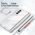 For Samsung Galaxy Z Fold3 5G 360 Full Body Electroplating Hinge Phone Case with Stylus(Transparent)