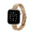 Half-Round Three-Bead Metal Watch Band For Apple Watch Ultra 49mm&Watch Ultra 2 49mm / Series 9&8&7 45mm / SE 3&SE 2&6&SE&5&4 44mm / 3&2&1 42mm(Rose Gold)