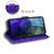 For Samsung Galaxy M53 5G Tiger Embossed Leather Phone Case(Purple)