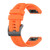 For Garmin Fenix 5 22mm Silicone Solid Color Watch Band(Orange)