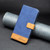 For Samsung Galaxy S21 Ultra 5G BF11 Color Matching Skin Feel Leather Phone Case(Blue)