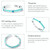 S925 Sterling Silver Turquoise Women Open Ring