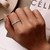 S925 Sterling Silver Turquoise Women Open Ring