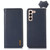 For Samsung Galaxy S22 5G KHAZNEH Nappa Top Layer Cowhide Leather Phone Case(Blue)