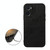 For OPPO A76 Accurate Hole Two-color Litchi Texture PU Phone Case(Black)