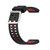 For Polar V800 GPS Smart Watch Two-color Steel Buckle Watch Band(Black+Red)