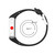 For Polar V800 GPS Smart Watch Two-color Steel Buckle Watch Band(Black+Red)