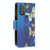 For Motorola Moto G Power 2022 Colored Drawing Pattern Zipper Horizontal Flip Leather Phone Case(Gold Butterfly)