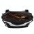 TFZ 250 Geometric Colorblock Soft Leather Handbag(Black White)
