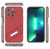 For iPhone 13 Pro Invisible Holder TPU + PC Phone Case (Red)