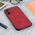 For OPPO A76 Accurate Hole Two-color Calf Texture PU Phone Case(Red)