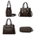 422 Large Capacity Printing Handbag(Deep Coffee Deep Coffee Print)