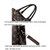422 Large Capacity Printing Handbag(Deep Coffee Deep Coffee Print)