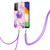 For OPPO A74 5G / A93 5G / A54 5G / A93s 5G Electroplating Splicing Marble TPU Phone Case with Lanyard(Light Purple) For OPPO A74 5G / A93 5G / A54 5G / A93s 5G Electroplating Splicing Marble TPU Phone Case with Lanyard(Light Purple)