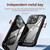 For iPhone 13 Pro TPU + PC Lens Protection Phone Case (Black)