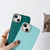 For iPhone 11 Pro Max Liquid Silicone Electroplating + Flannel Phone Case (Dark Blue)
