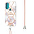 For Motorola Moto G71 5G Splicing Marble Flower Pattern TPU Phone Case with Lanyard(Imperial Crown)