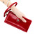 3506 RFID Anti-Degaussing Oil Wax Vintage Texture Genuine Leather Hand Held Wallet for Ladies(Black)