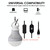 5W USB Bulb Camping Light, Specification: Dimming Wire 6500K Cold White, Quantity:2PCS