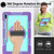For Samsung Galaxy Tab A7 Lite 360 Degree Rotation Contrast Color Silicone + PC Tablet Case(Purple+Mint Green)