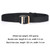 AWMN Men Casual Woven Stretch Sports Hook Buckle Belt, Length: 120cm(Black)