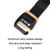 AWMN Men Casual Woven Stretch Sports Hook Buckle Belt, Length: 120cm(Black)