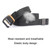AWMN Men Casual Woven Stretch Sports Hook Buckle Belt, Length: 120cm(Black)