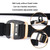 AWMN Men Casual Woven Stretch Sports Hook Buckle Belt, Length: 120cm(Black)