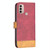For Motorola Moto E40 / E30 BF11 Color Matching Skin Feel Leather Phone Case(Red)