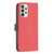 For Samsung Galaxy A73 BF13 Color Matching Cross Texture Leather Phone Case(Red)