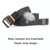 AWMN Men Casual Woven Stretch Sports Hook Buckle Belt, Length: 120cm(Dark Gray)