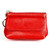 2017 Litchi Texture Genuine Leather Hand Held Small Wallet for Ladies(Red)