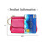 2017 Litchi Texture Genuine Leather Hand Held Small Wallet for Ladies(Red)