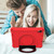 For iPad mini 6 EVA Handle Holder Tablet Case(Red)